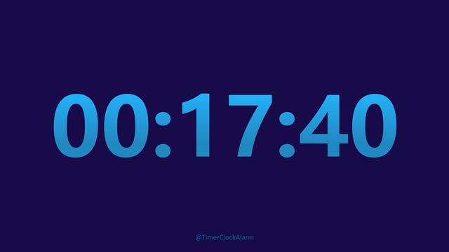1 Hour 35 minute Timer Countdown (No Music) + 1 Hour Loud Alarm смотреть онлайн