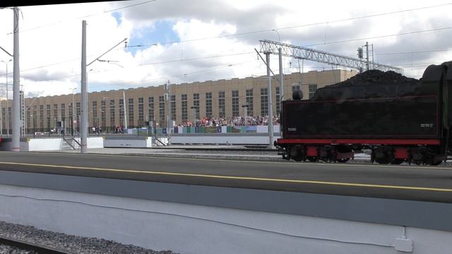 Поезда на динамической экспозиции 1520 «PRO//Движение.Экспо» на Балтийском вокзале Санкт-Петербурга смотреть онлайн