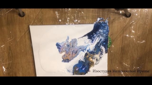 Рисуем жидким акрилом(флюид арт) смотреть онлайн