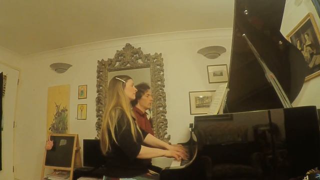 Grieg Norwegian Dance no. 3. Donations at https://paypal.me/ChristinaandMarcus смотреть онлайн