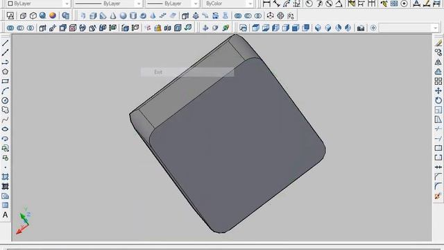 How to use the 3D fillet command in AutoCAD 2007 смотреть онлайн
