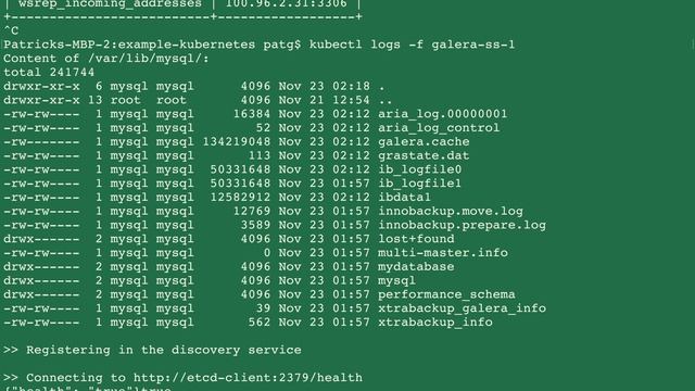 Galera StatefulSet demo смотреть онлайн