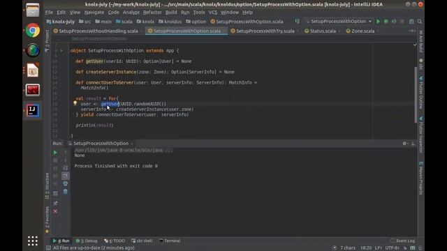 Exception handling in Scala смотреть онлайн