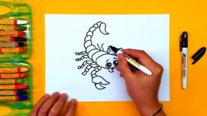 Как нарисовать СКОРПИОНА / учимся рисовать дома