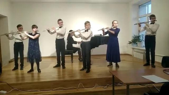 Ансамбль флейтистов "Дольче" - "Bossa Nova" В. Сапаров смотреть онлайн
