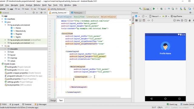 Android basic design front end | Android Studio Tutorial | Dee Dev Tutorial смотреть онлайн