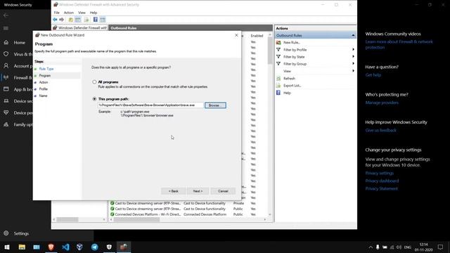 How to Use Firewall to Block Internet in Windows 10 | Telugu смотреть онлайн