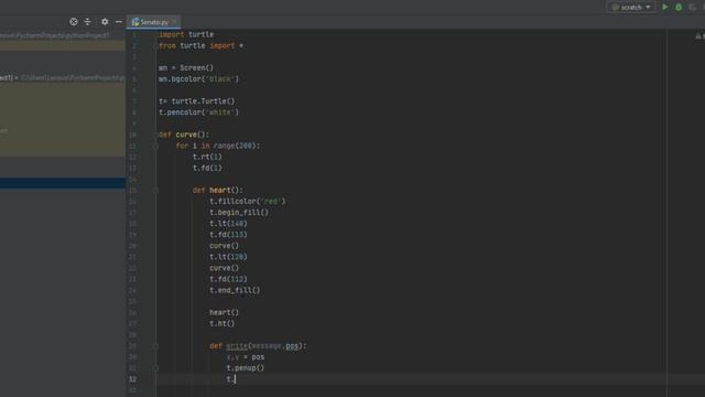 Draw Heart and Print "I Love You" using Python code #python #pythontutorial смотреть онлайн