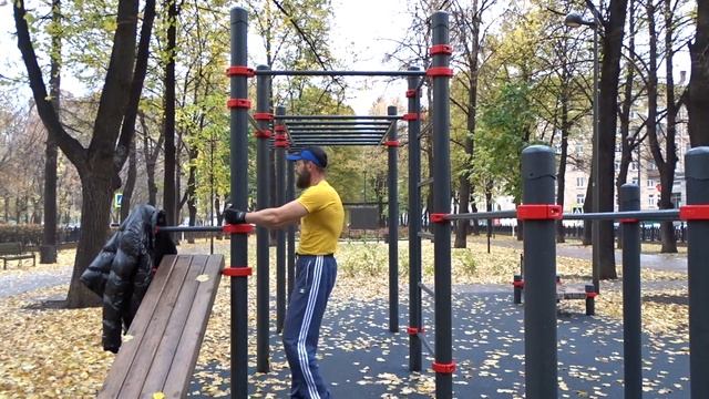 Подтягивания лесенкой до 10 и обратно за 10 минут на турнике. смотреть онлайн