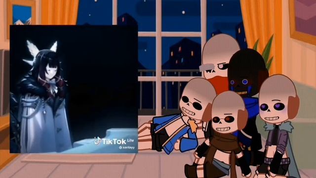 "sans's react to (t/n) as columbina" [underverse] + [gachaNox] смотреть онлайн
