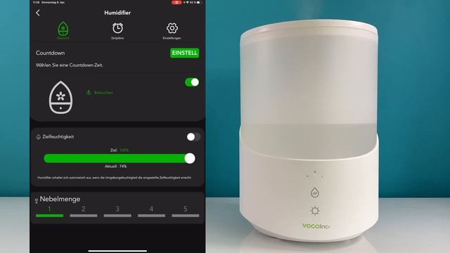 VOCOlinc MistFlow VH1 Luftbefeuchter und Diffusor - Erster Eindruck [Unboxing + App Review + Test] смотреть онлайн