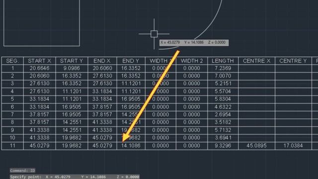 AutoCAD LISP Coordinates Report Of Polyline Segment's & Export to txt, Csv & Table Report in AutoCA смотреть онлайн