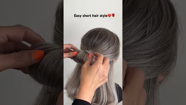 Easy short hair style ❤️? смотреть онлайн
