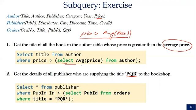 Lecture-21 SQL(Subquery, Multi row Operators and Nested subquery) смотреть онлайн