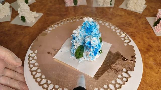 Сирень из зефира./marshmallow Lilac