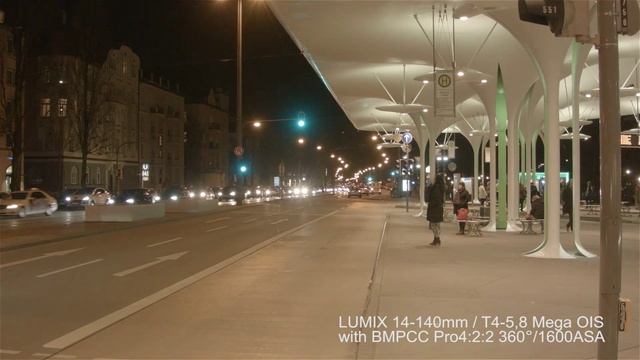 Lumix 14-140mm Mega IOS lens on a BMPCC some nightshots смотреть онлайн