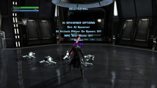 Star Wars: The Force Unleashed Mod Menu - AI Spawner, Euphoria Physics Ragdolls, NPC Wars