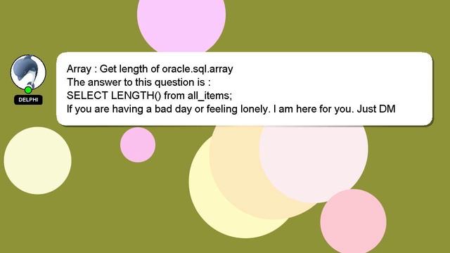 Array : Get length of oracle.sql.array смотреть онлайн