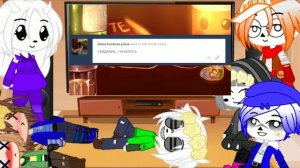 Реакция персонажей андертейл на "пьяный чара"