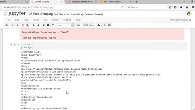 11. Data Science with Python - Web Scraping using Requests and BeautifulSoup смотреть онлайн