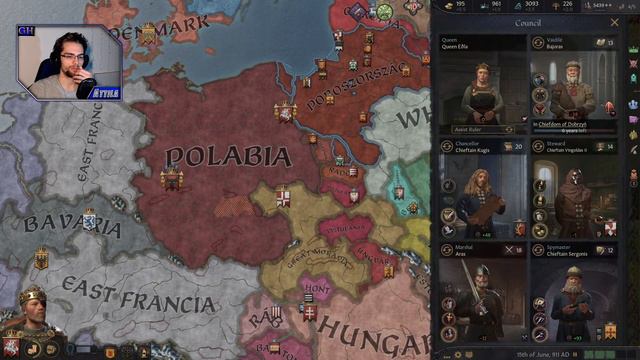 Porosz - Poláb Szövetség - [Crusader Kings 3 Élő Adás Erikkel #2] смотреть онлайн