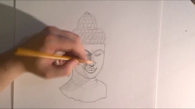 How to draw a Buddha statue смотреть онлайн