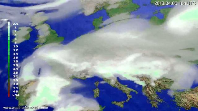 Precipitation forecast Europe 2013-04-02 00:00:00 смотреть онлайн