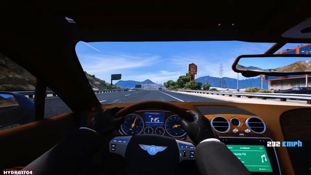 2013 Bentley Continental GT Speed Test Drive - GTA V (Graphics MOD)ASMR смотреть онлайн