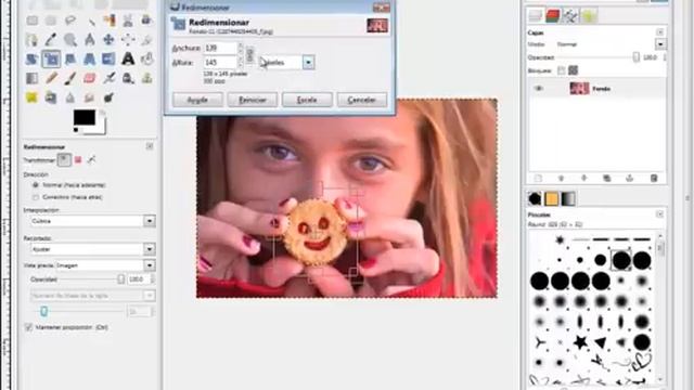 Como agrandar un objeto seleccionada de una foto con Gimp смотреть онлайн