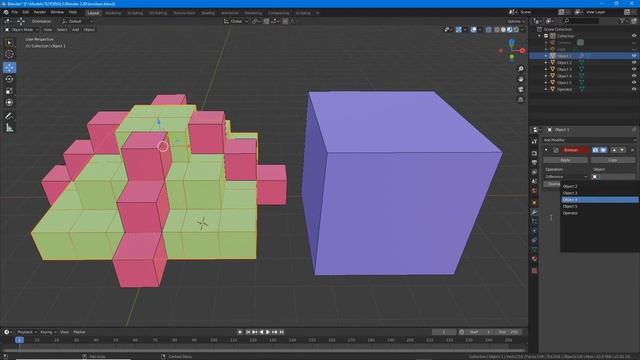 Boolean Modifier Basics in Blender смотреть онлайн