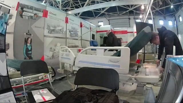 Монтаж медицинского оборудования Альфа Мобили на выставке Здравоохранение 2019 смотреть онлайн