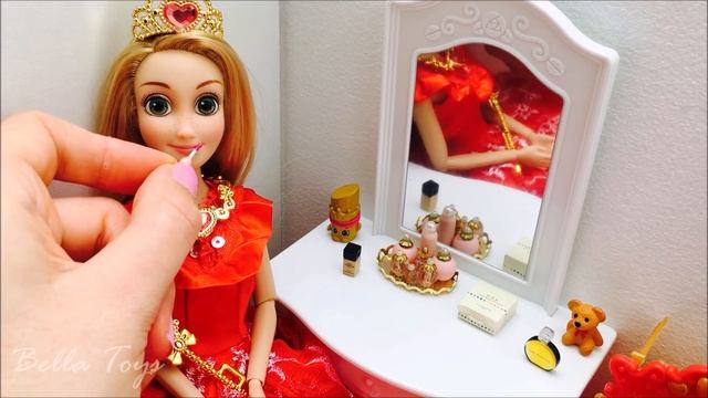 ❤️RAPUNZEL PRINCESS BEDROOM❤️BARBIE DOLL HOUSE KITCHEN❤️FASHION DRESS JEWELRY❤️VIDEO WITH PRINCESS смотреть онлайн