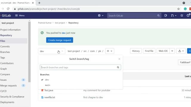 Git - Create, Merge & Delete Branch - github | gitlab смотреть онлайн