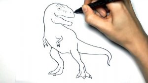 Рисуем и раскрашиваем череп Тираннозавра - Изучаем цвета с помощью раскраски динозавров для детей!