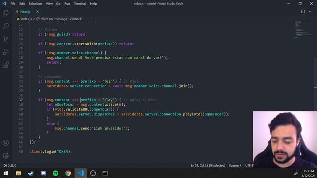 Músicas do YOUTUBE no Discord! - Discord.js v12 смотреть онлайн
