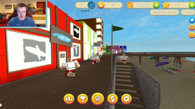 SURFERS ATTACK ROBLOX - Boardwalk Tycoon Ep1 - ROBLOX смотреть онлайн