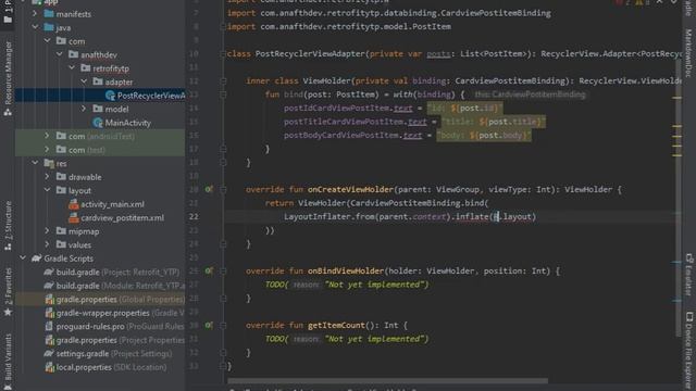 Simple GET request with Retrofit || Android Studio Tutorial смотреть онлайн