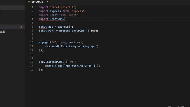 React JS Crash Course – Server-Side Rendering with React and React Router v4 смотреть онлайн