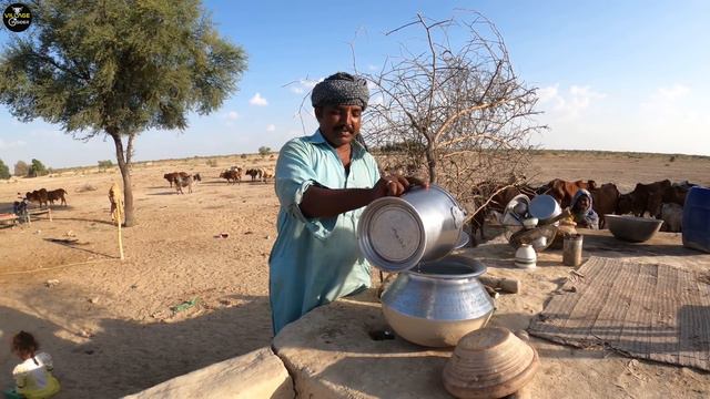 Traditional food ,lifestyle & Daily routines of Desert people in Punjab | Old cultural Village Life смотреть онлайн