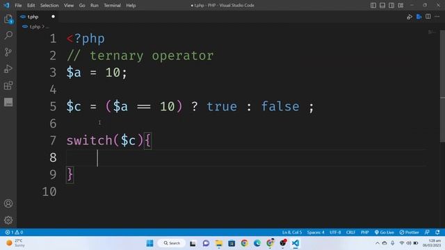 Ternary Operator in PHP in Hindi / Urdu | 2023 смотреть онлайн