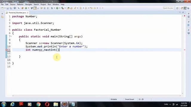 Factorial of a number in Java | Factorial number using Eclipse | Factorial Number смотреть онлайн