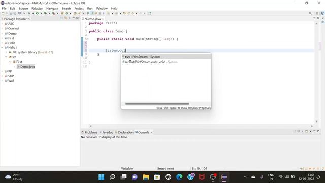 Eclipse IDE 2022 - First Program (Swap Numbers) смотреть онлайн