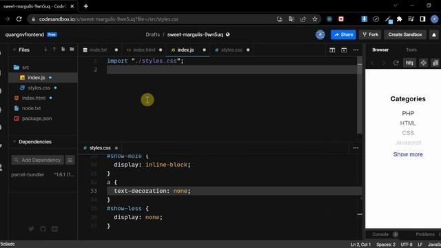 Create a Show More, Show Less button with HTML, CSS, Javascript смотреть онлайн