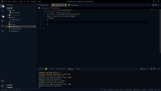 How to decode JWT token? || Adding a middleware in ExpressJs || #22 смотреть онлайн