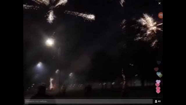 Грандиозный фейрверк на День Победы в Латвии, Рига. 09/05/2016 смотреть онлайн