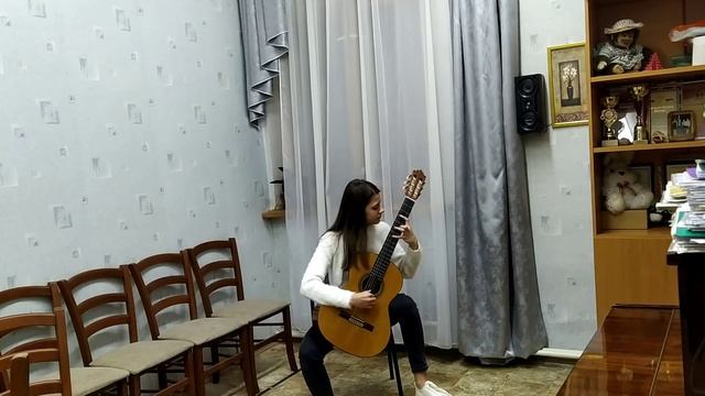 Ф.Таррега "Арабское каприччио"- Иванова Дарья смотреть онлайн