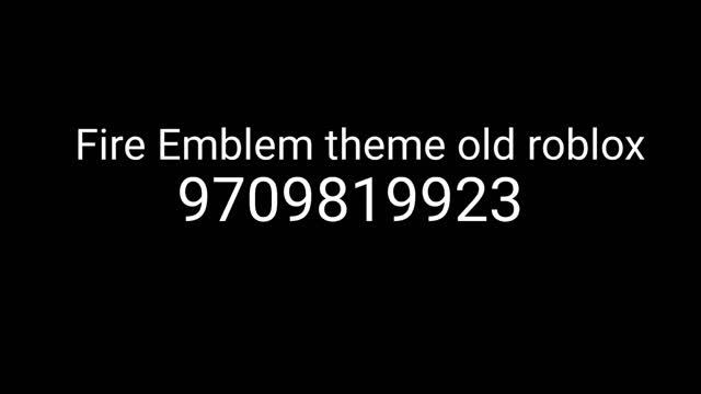SSB:M Fire Emblem theme roblox id code old roblox смотреть онлайн