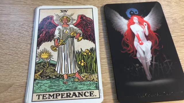 Tarot deck comparisons | Rider-Waite/TrueBlack | #14 Temperance смотреть онлайн
