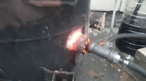 ?Горелка на масле отработке! Без печи не выплавишь и заготовки! Когда работа с огоньком! #11